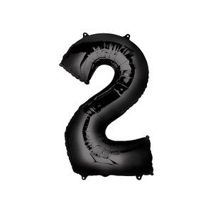 40 Inch Black Number "2" Balloon